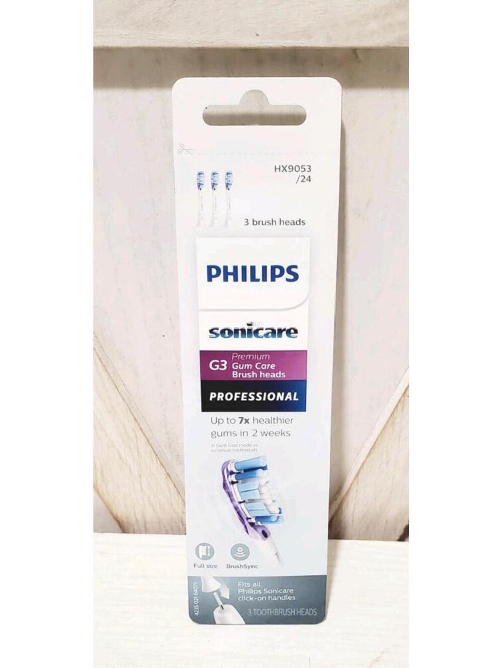 Philips Sonicare G2 HX9053/24 Premium Gum Care Brush Heads - White (3-Pack)